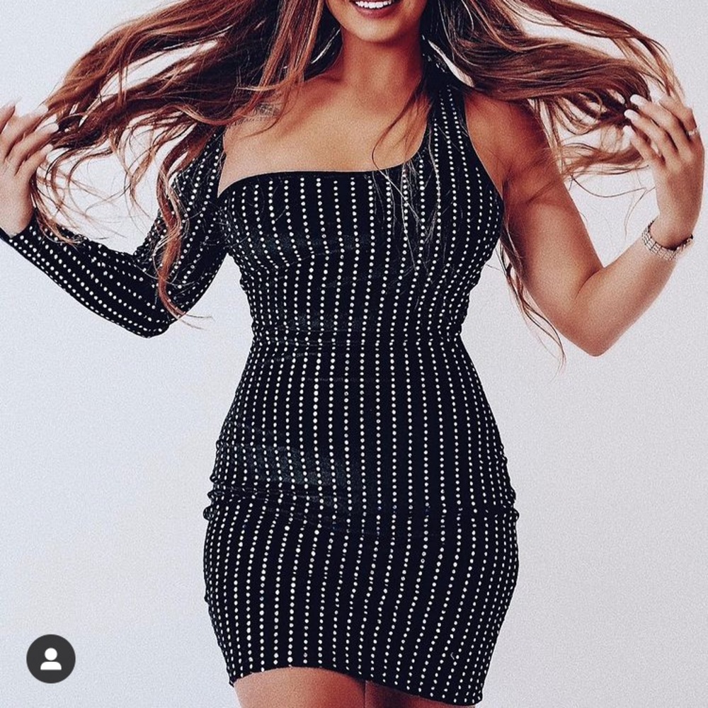 Black sequin  dress